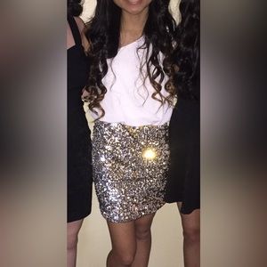 Sparkly body con dress